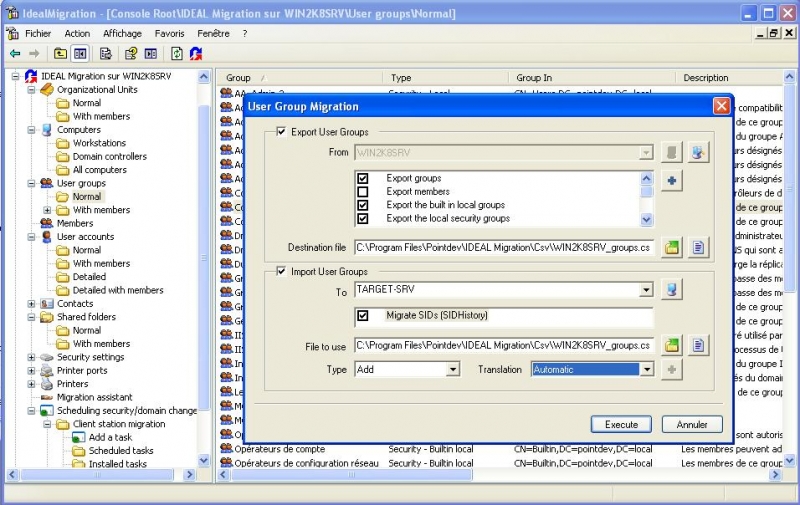 Manage SID History Attributes during the Migration